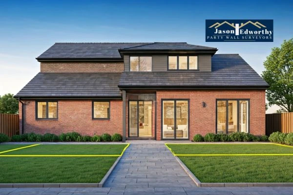 Home extension focusing on boundary line Marlow